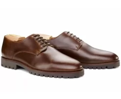 Shoes Bexley Comfort Shoes | Derby Shoes - Rubber Outsole Bushey Gomme Chocolate