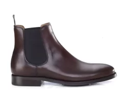 Shoes Bexley Boots Shoes | Leather Chelsea Boots - Alderton Gomme | Patina Chocolate